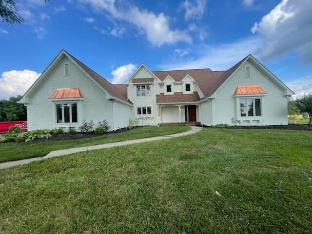 Completed home exterior